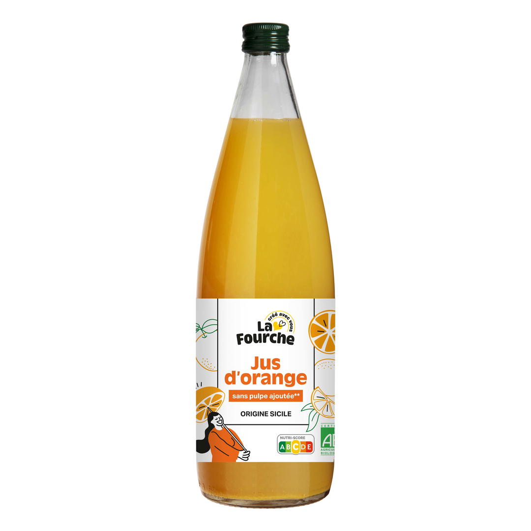Jus d'Orange Sans Pulpe Ajoutée Bio