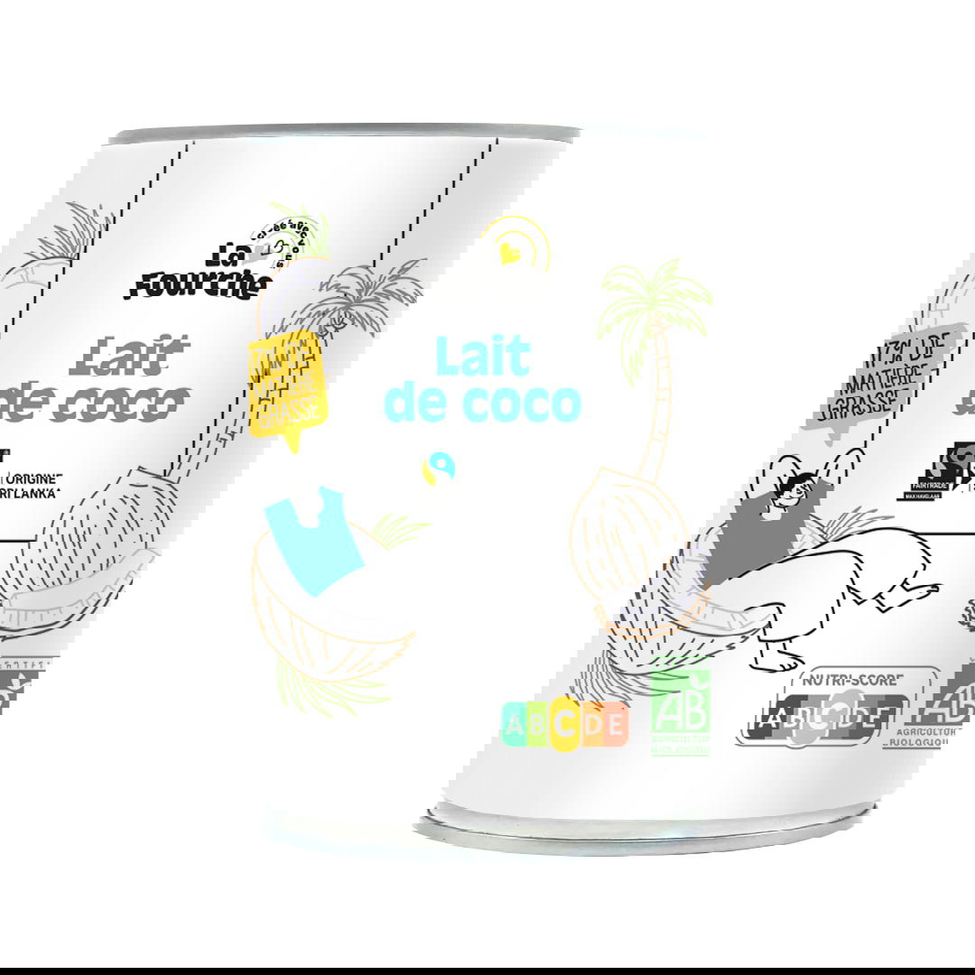 Lait de Coco (17% de M.G.) Bio et Equitable