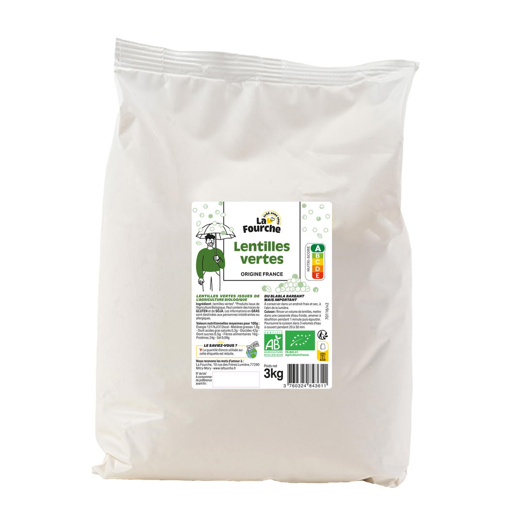 Lentilles vertes bio