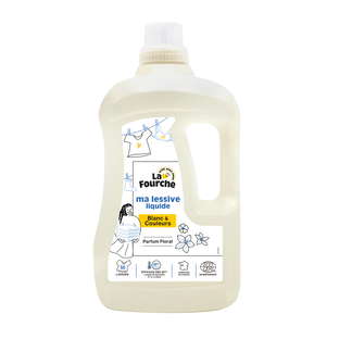 Lessive Liquide Blanc et Couleurs Certifiée Ecodétergent