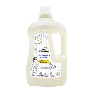Lessive Liquide Blanc et Couleurs Certifiée Ecodétergent
