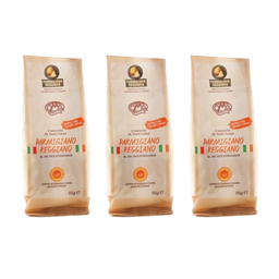 Lot de Fromages Rapés Parmesan Reggiano AOP 12 Mois Bio x 3