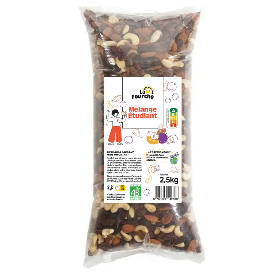 Mélange étudiant bio