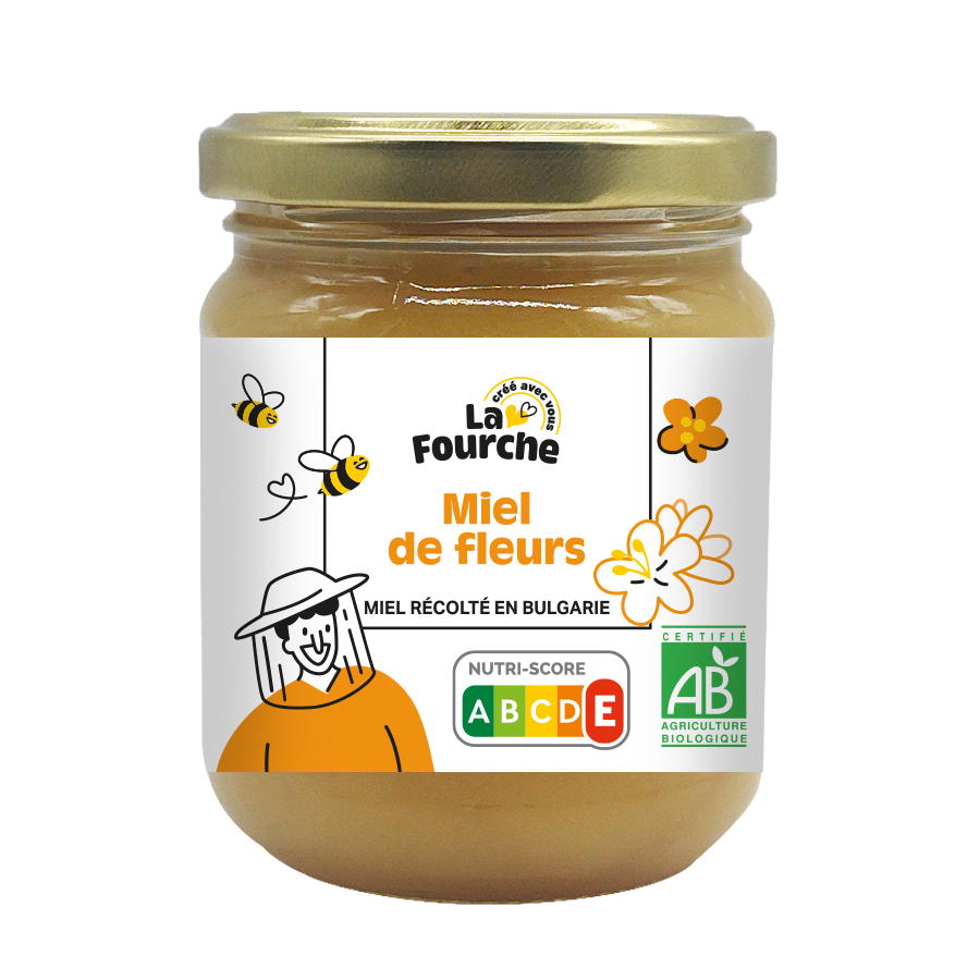 Miel toutes fleurs origine Bulgarie bio