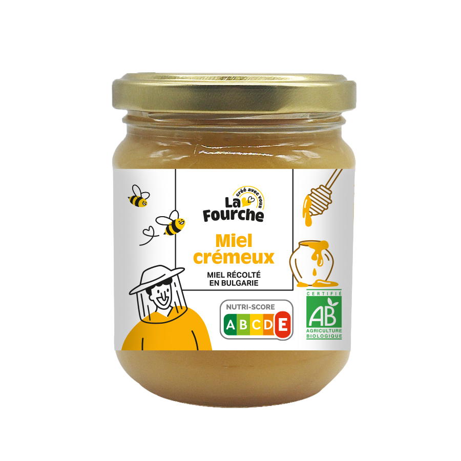 Miel crémeux origine Bulgarie bio