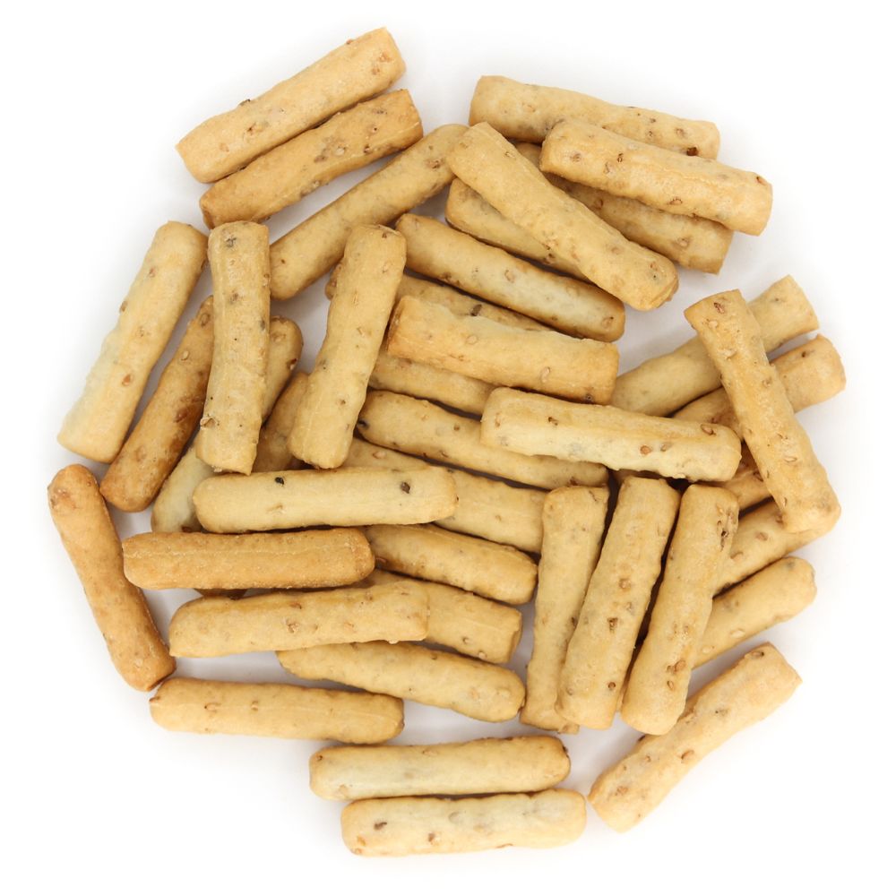 Mini gressins sésame bio en sachet kraft