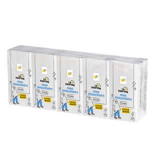 Mouchoirs 3 plis Papier 100% Recyclé x 10