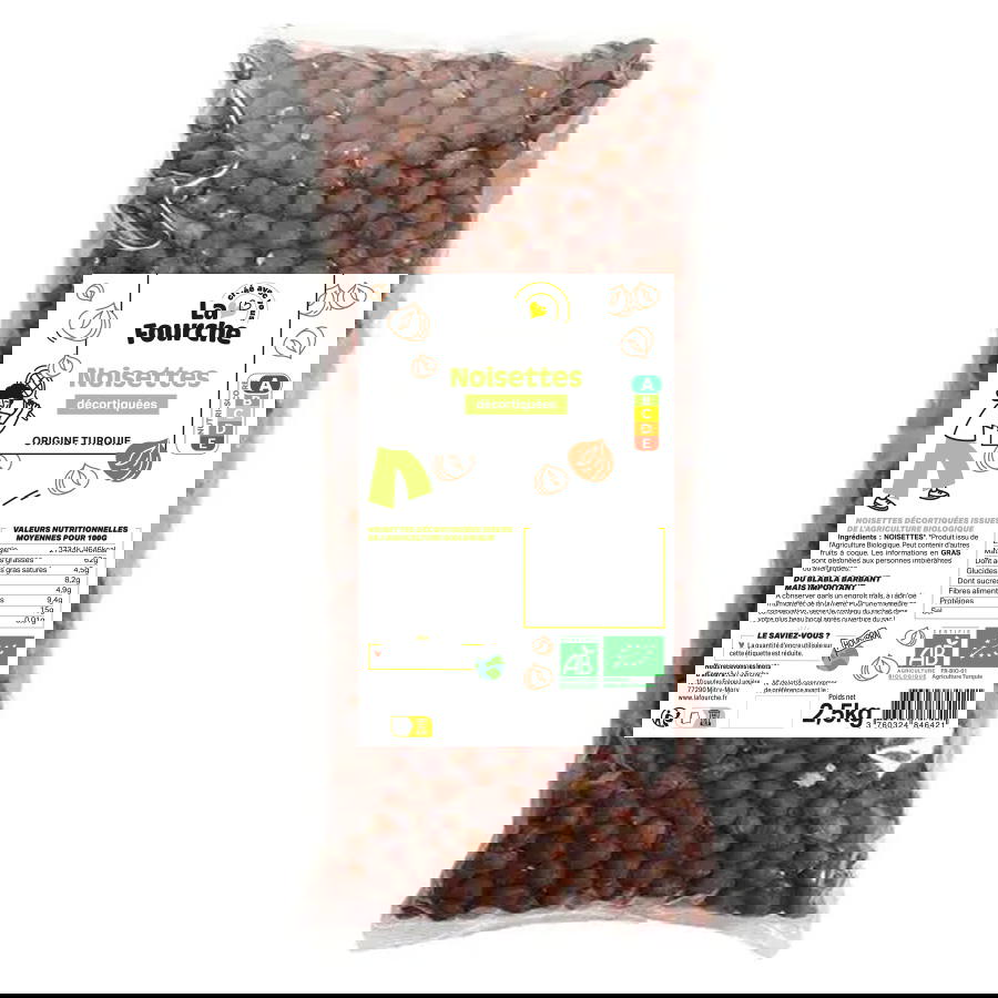 Noisettes bio - 2.5kg