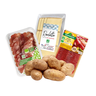 Panier raclette charcuterie bio - 3 personnes