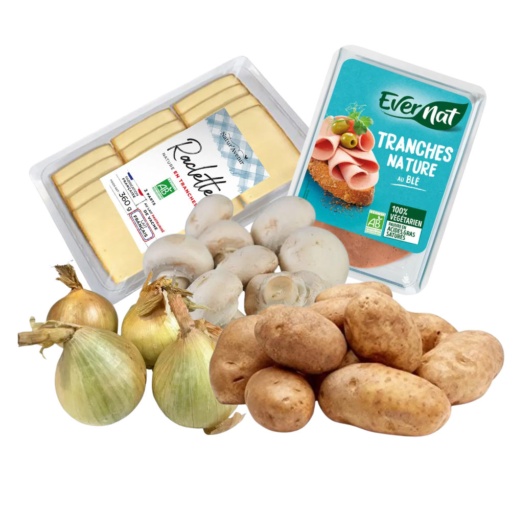 Panier raclette végétarienne bio - 3 personnes