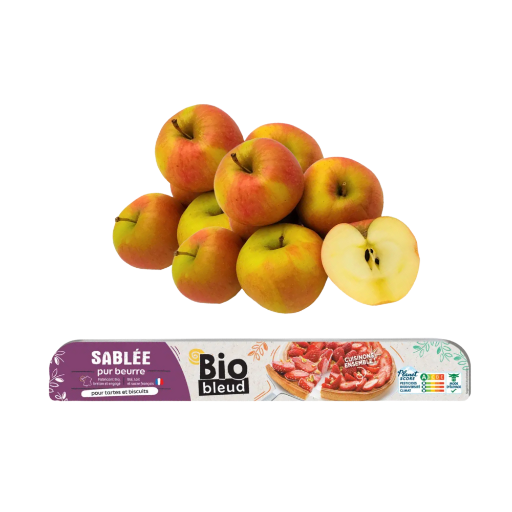 Panier tarte aux pommes bio