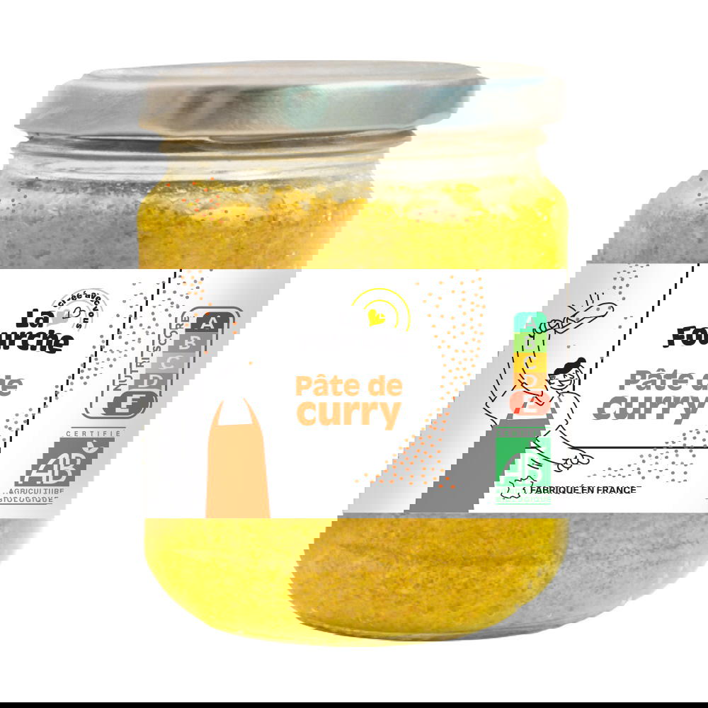 Pâte de curry jaune bio