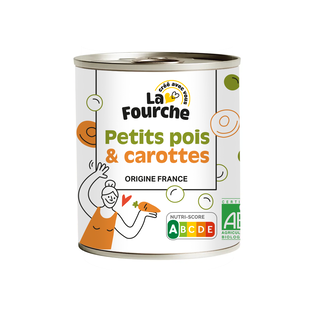 Petits Pois & Carottes En Rondelles Bio 