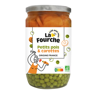 Petits Pois Très Fins & Carottes Rondelles Bio