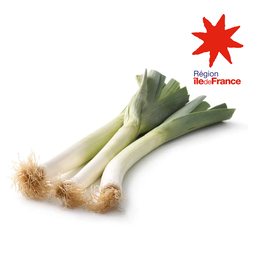 Poireaux bio origine île de France