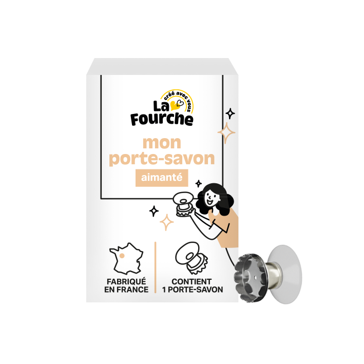 Porte-savon aimanté