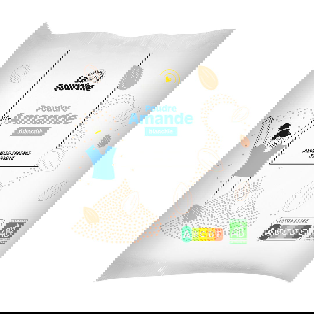 Poudre d'amande blanchie bio