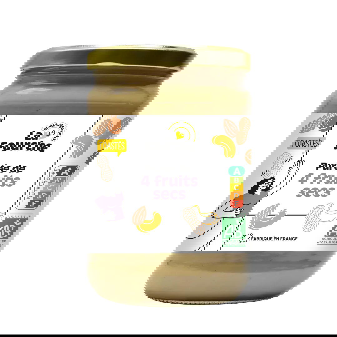 Purée de 4 fruits secs bio