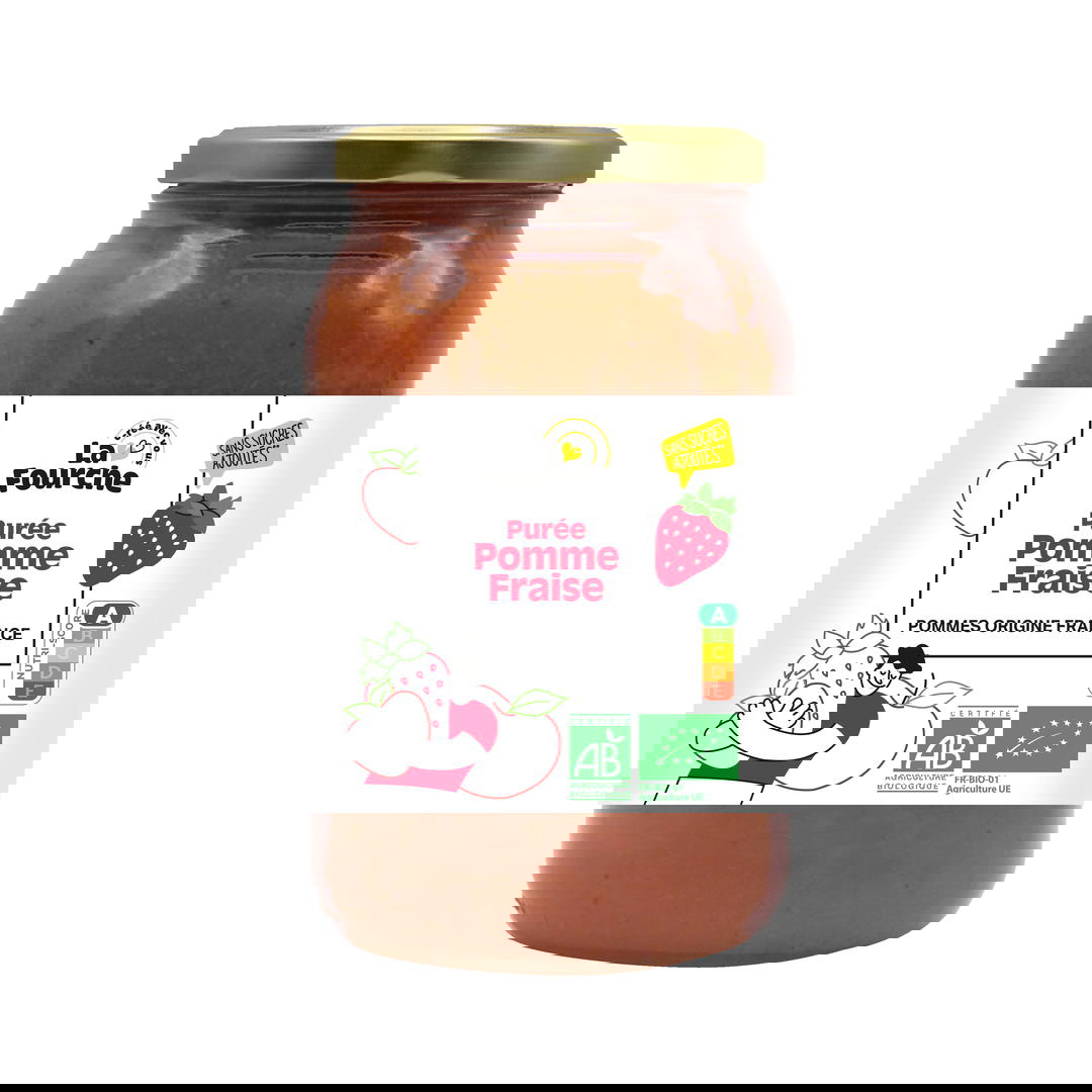 Purée Pomme Fraise Bio
