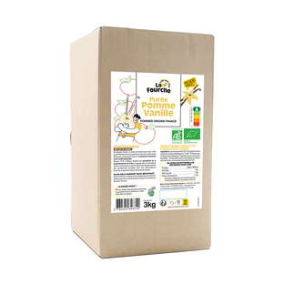 Purée pomme vanille bio