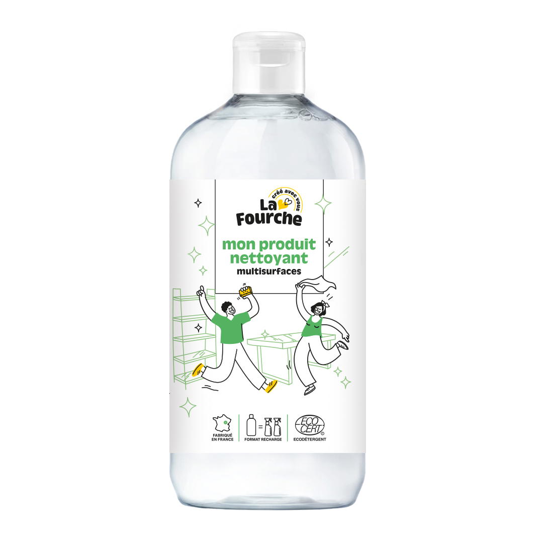 Recharge nettoyant multisurfaces certifiée Ecodétergent
