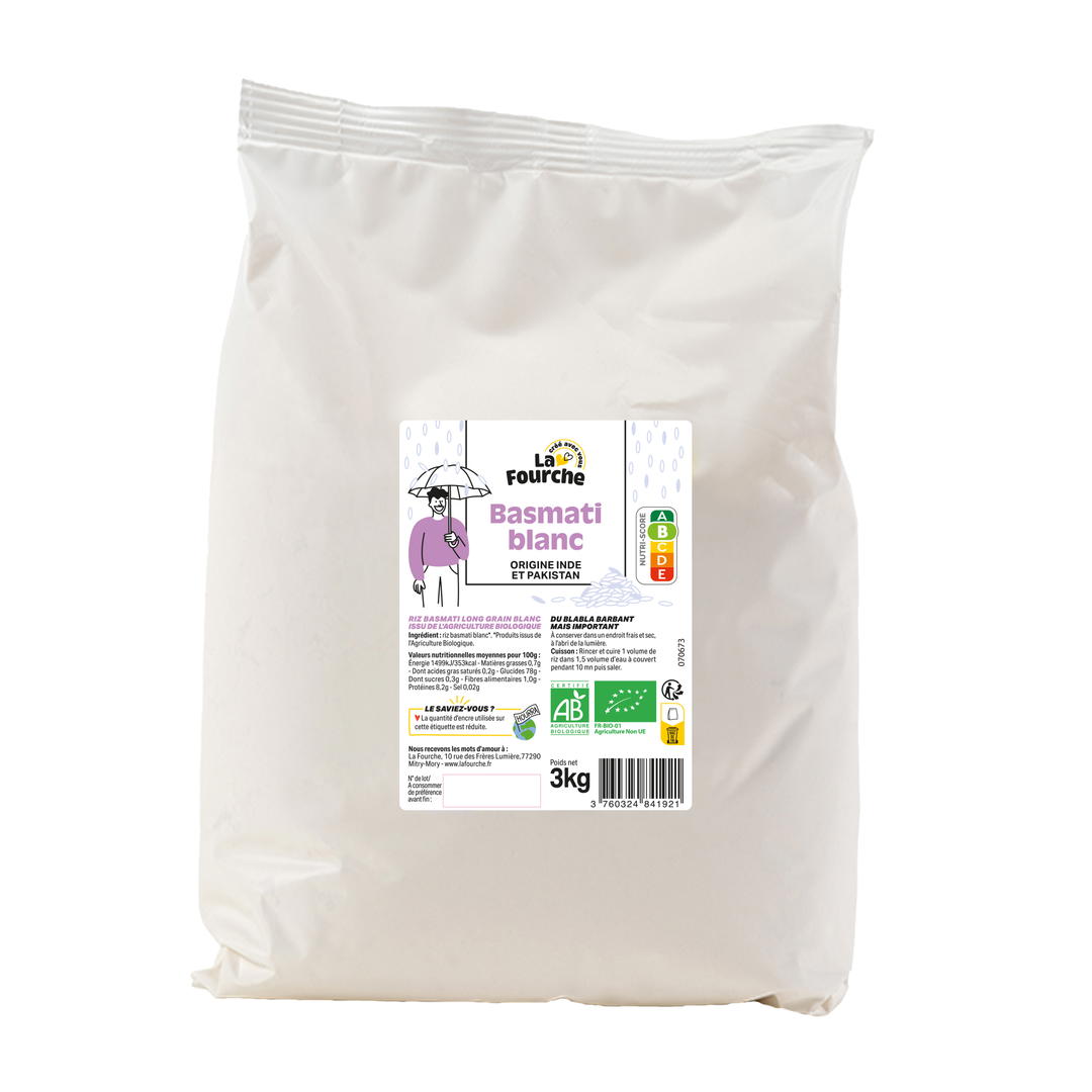 Riz basmati blanc bio