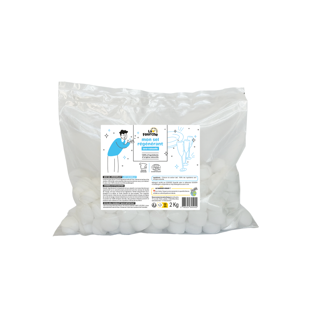 Sel régénérant pour lave-vaisselle certifié Ecodétergent