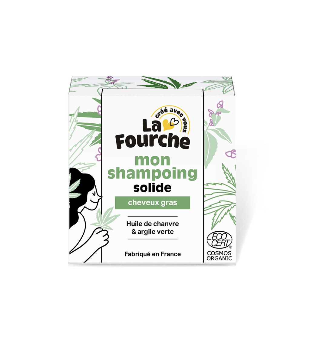 Shampoing Solide Cheveux Gras Certifié Cosmos Organic
