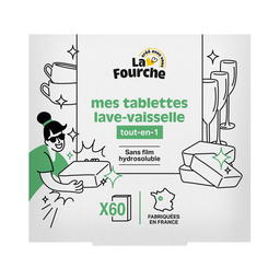 Tablettes Lave Vaisselle Tout en 1 - Nouvelle recette ! x 60