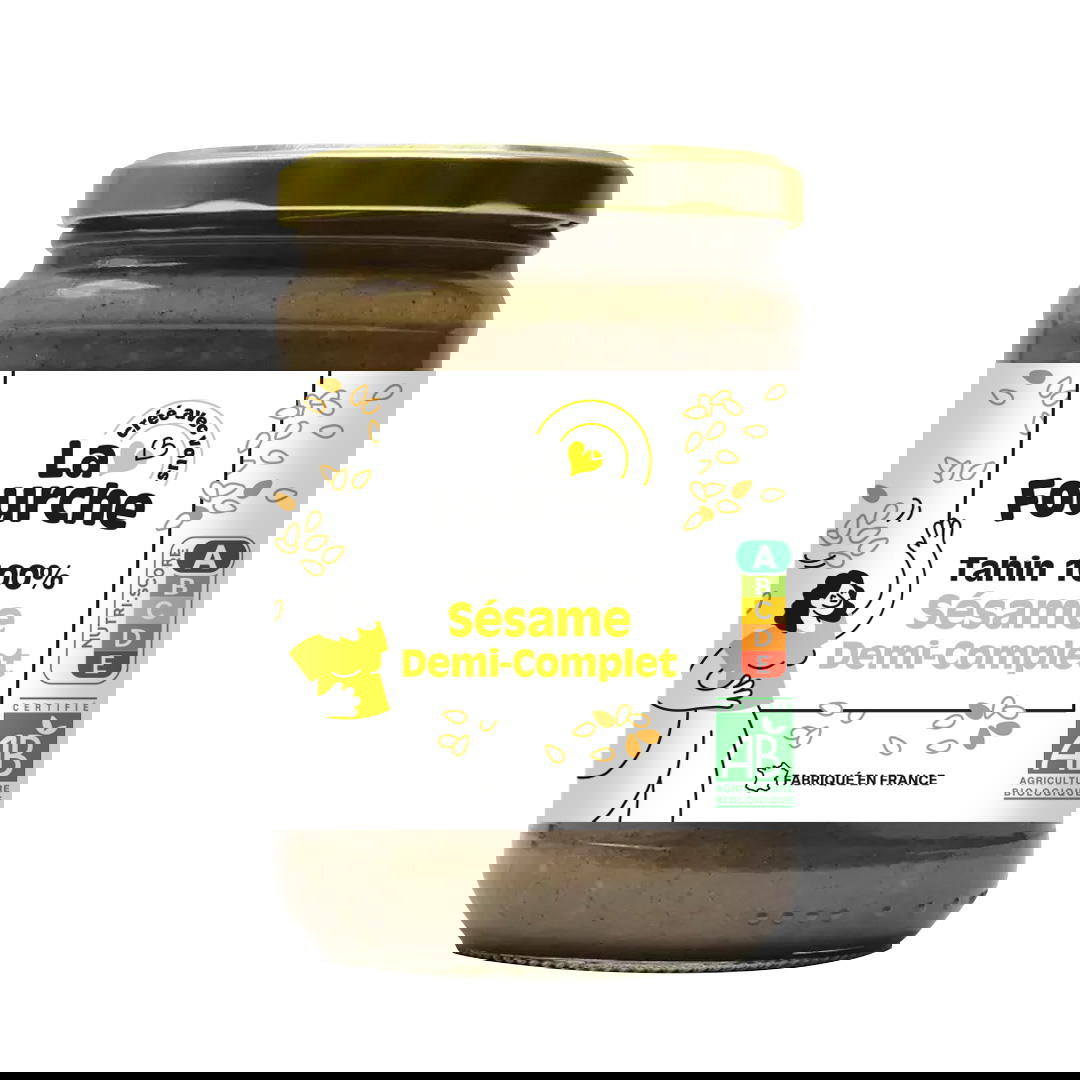 Tahin 100% sésame demi-complet bio