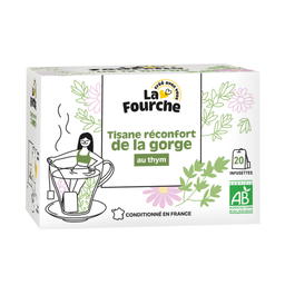 Tisane réconfort de la gorge bio x 20