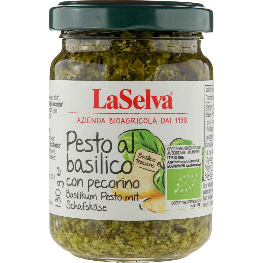 Bio Pesto Basilikum mit Schafskäse
