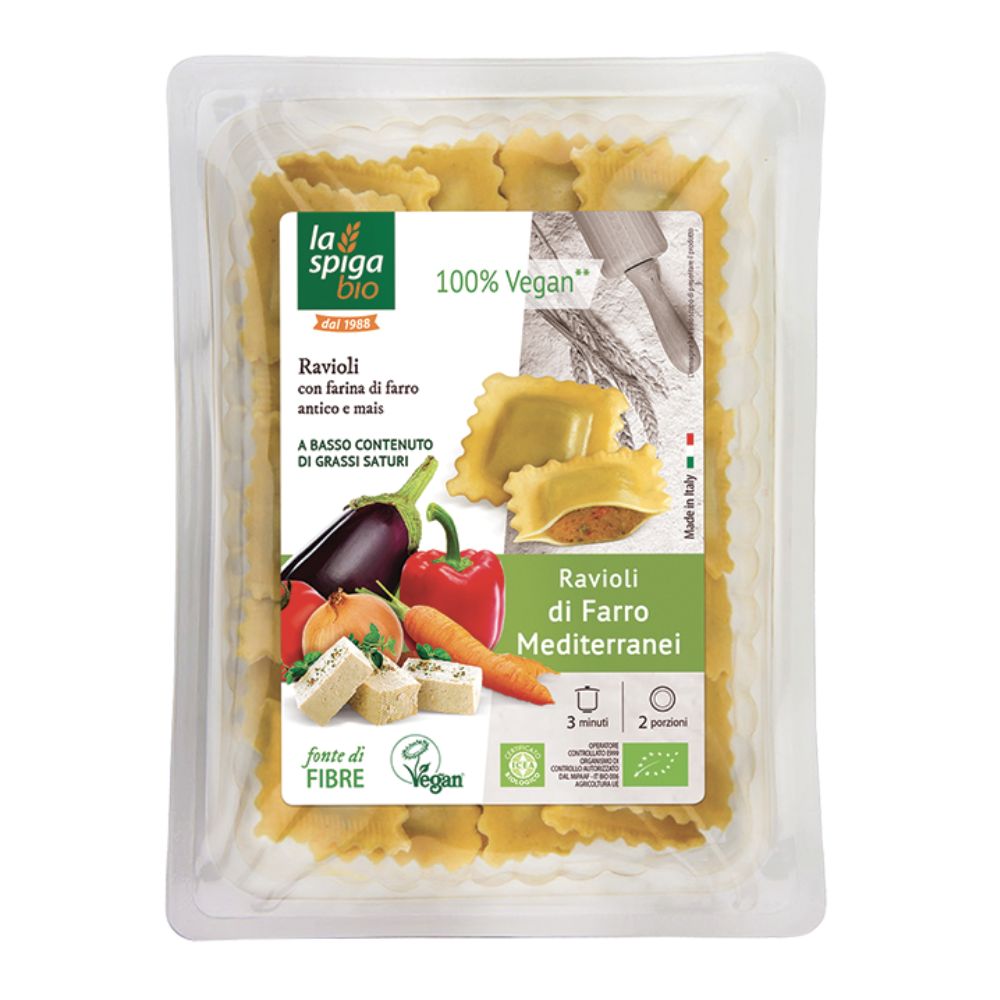 Ravioli épeautre et légumes bio