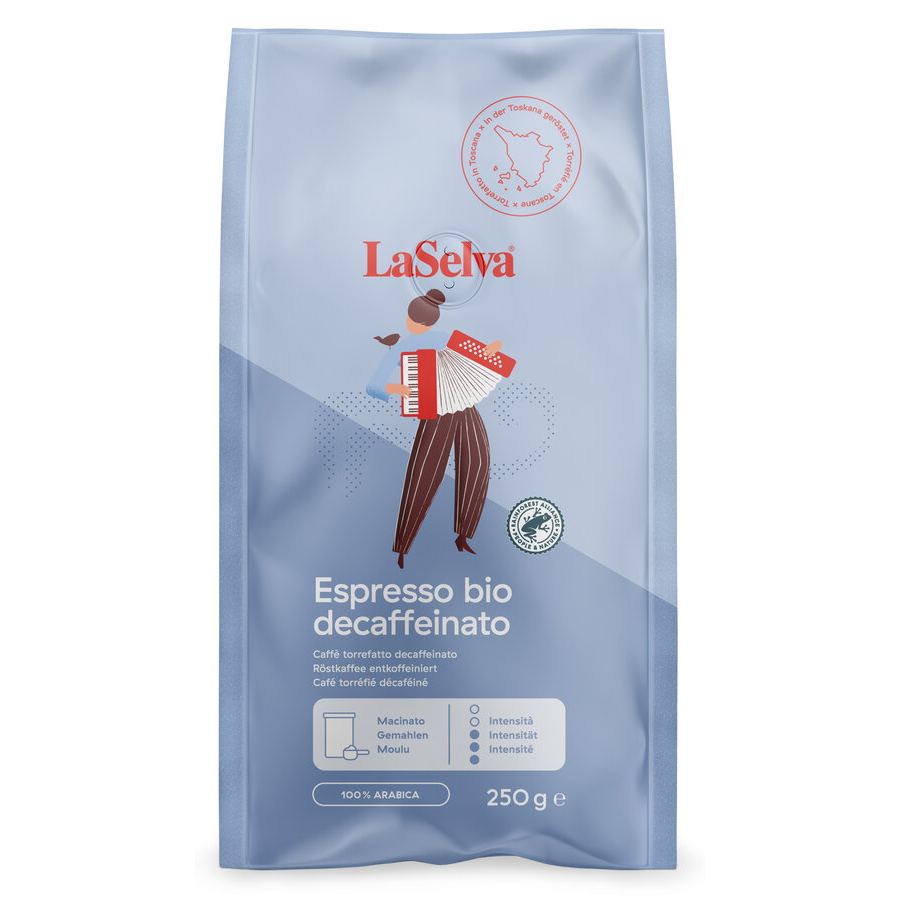 Bio Espresso Libero entkoffeiniert, gemahlen