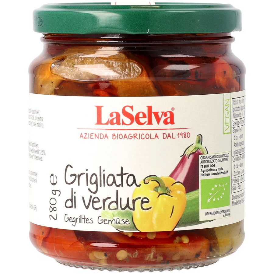 Bio Gegrilltes Gemüse in Öl