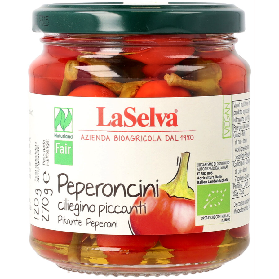 Bio Rote Peperoni in Weinessig