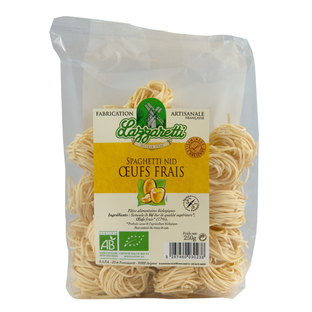 Spaghettis nids aux oeufs frais bio