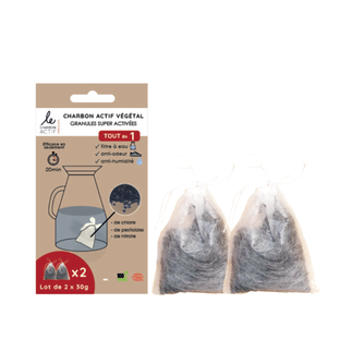 Filtres à Eau au Charbon Végétal pour Carafe x 2