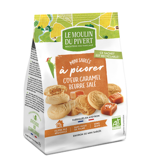 Mini sablés fourrés caramel bio