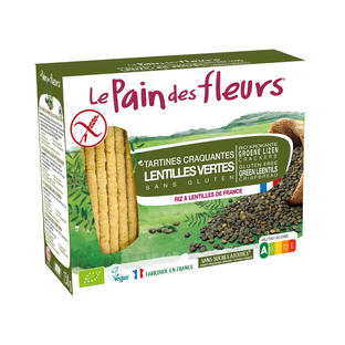 Tartines Craquantes Lentilles Vertes Bio