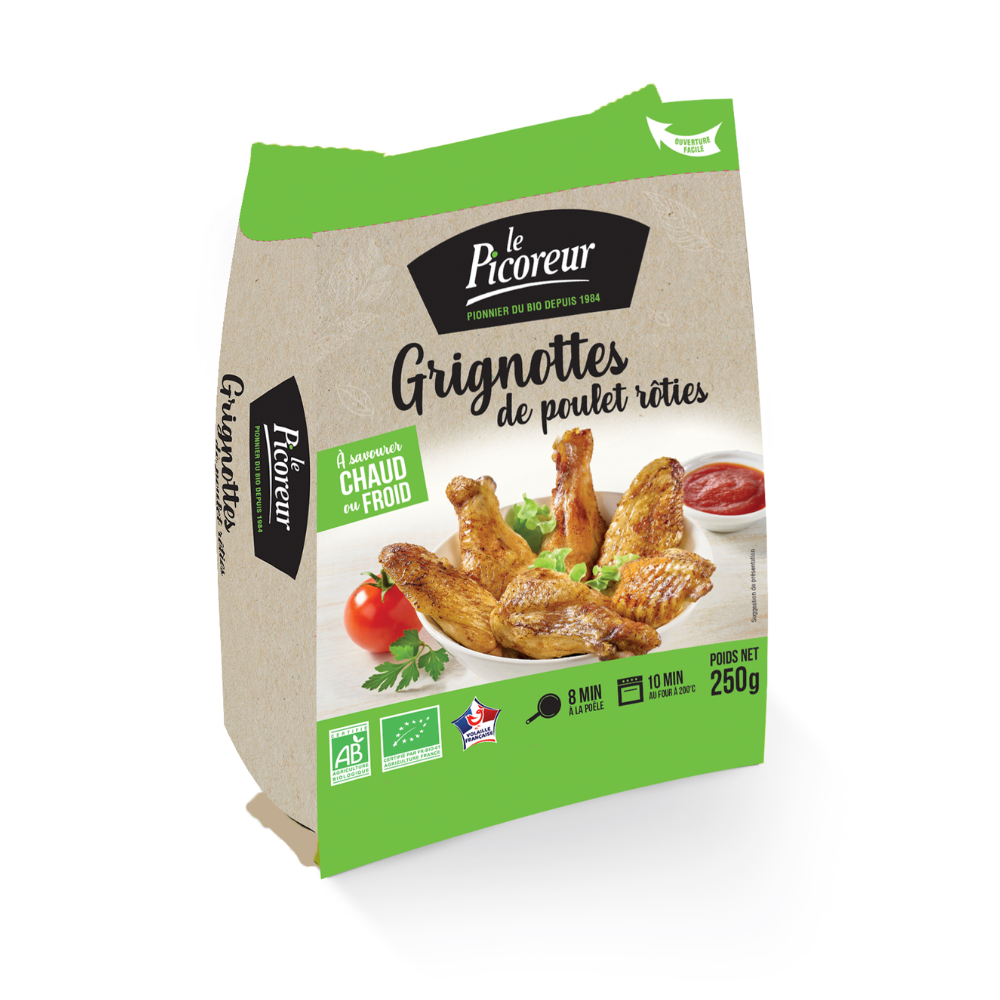 Wings de poulet rôti bio