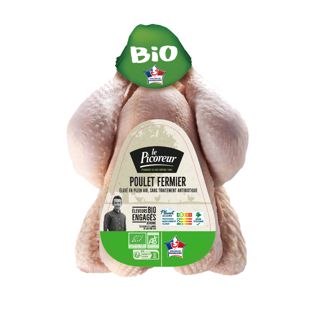 Poulet Fermier Blanc Bio
