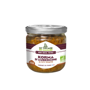 Korma d'Aubergines Petit Epeautre Bio