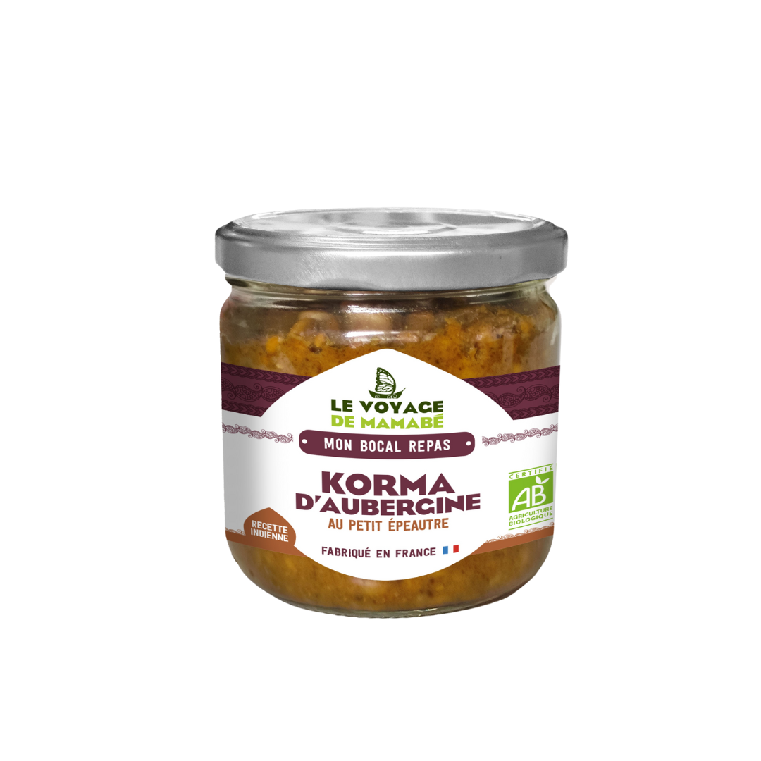 Korma d'Aubergines Petit Epeautre Bio