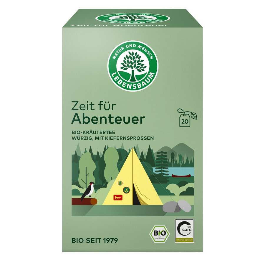 Bio Kräutertee Zeit für Abenteuer, Beutel