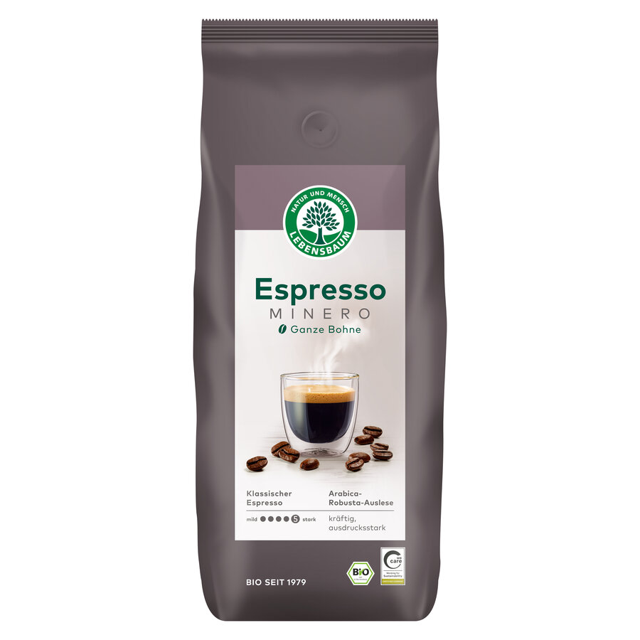 Bio Minero Espresso, ganze Bohne