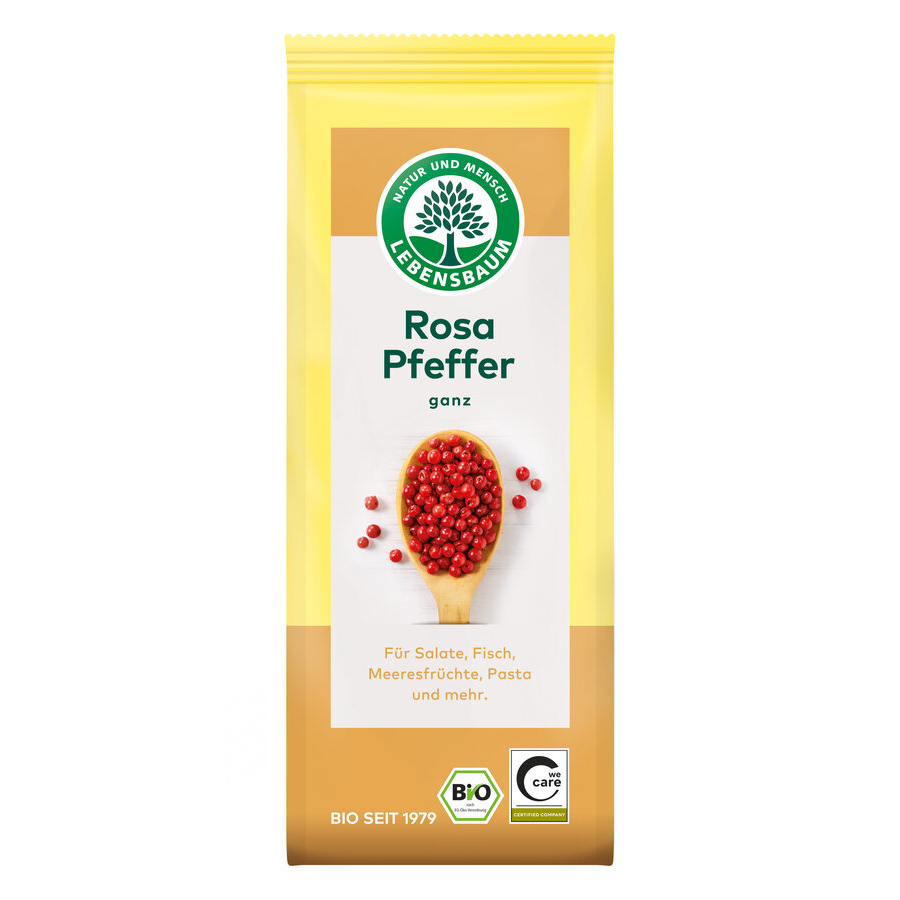 Bio Rosa Pfeffer ganz