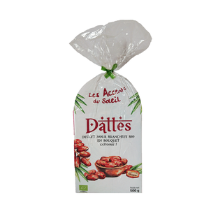 Dattes Deglet Nour branchées en bouquet bio