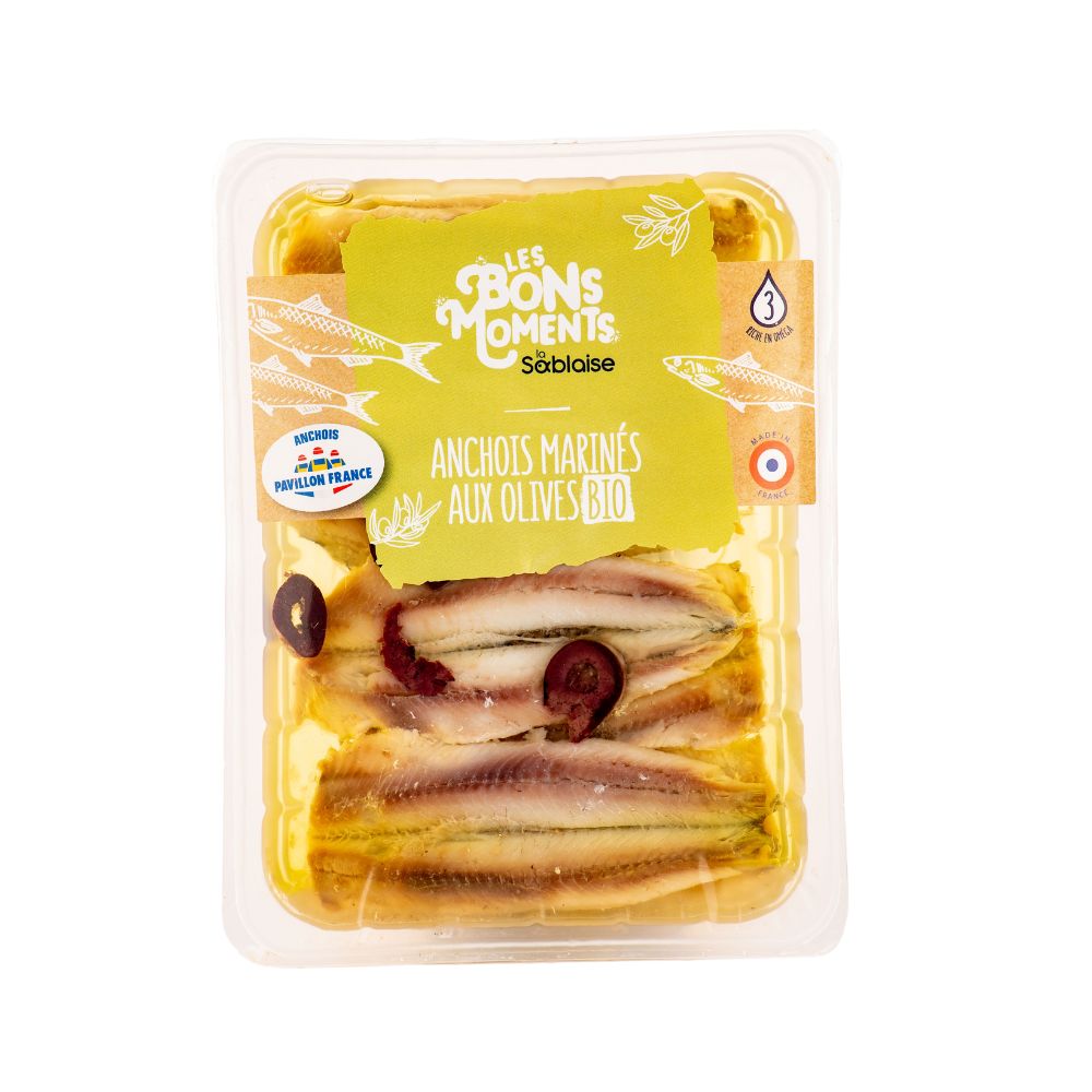 Anchois filets aux olives bio