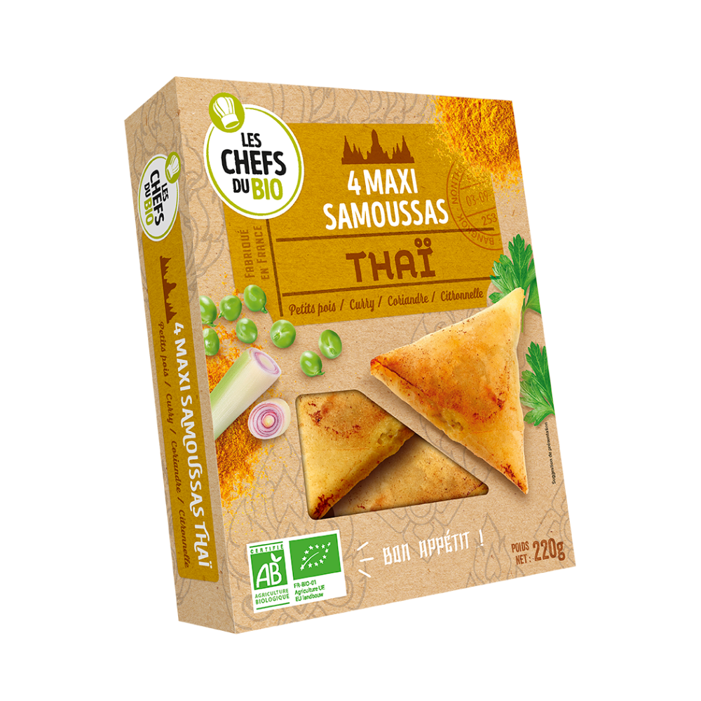 Maxi samosas thaï bio x4